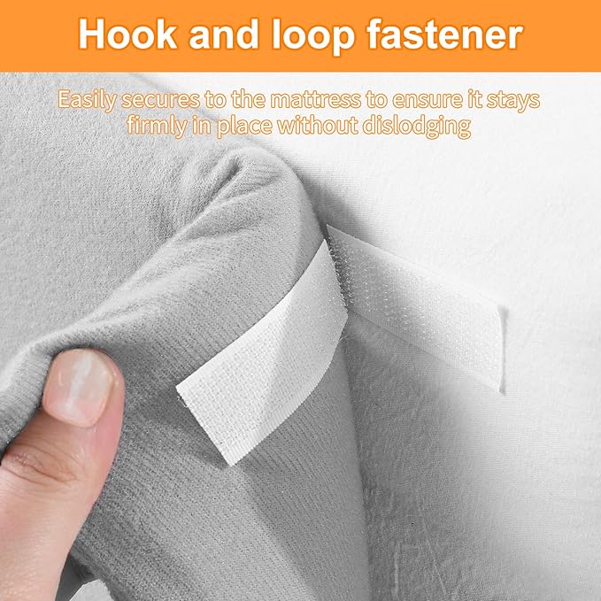MABOZOO Bed Gap Filler Cushion, Long Thick Filler Bolster Pillow Stopper for Headboard Space Gap, Bed Mattress Extender Bed Wedge Pillow (Gray, 1.2X8X79inch)