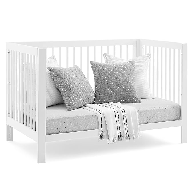 GAP babyGap Charlie 6-in-1 Convertible Crib - Greenguard Gold Certified, Bianca White