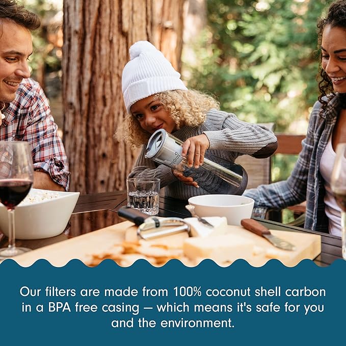 Hydros Water Filter Pitcher, 40 oz Slim Design, Patented Fast Flo Tech, Dishwasher Safe, Fills in Just 40 Seconds, BPA Free, 5 Cup Capacity, White