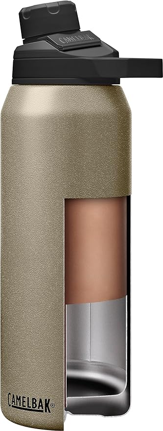 CamelBak Chute Mag 32oz Vacuum Insulated Stainless Steel Water Bottle, Dune