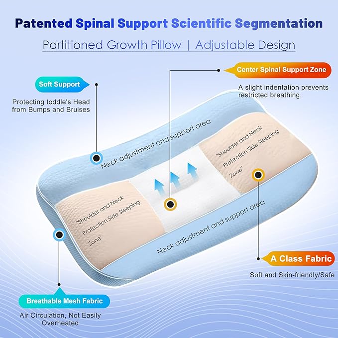Toddler Pillow for Sleeping 1-3 Year Old