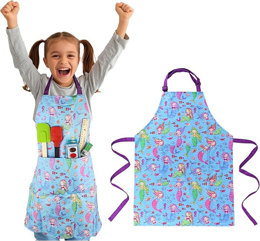 Kids Apron - cooking, gardening, artist, painting, cleaning, baking, pottery, chef, kitchen - gift boys, girls