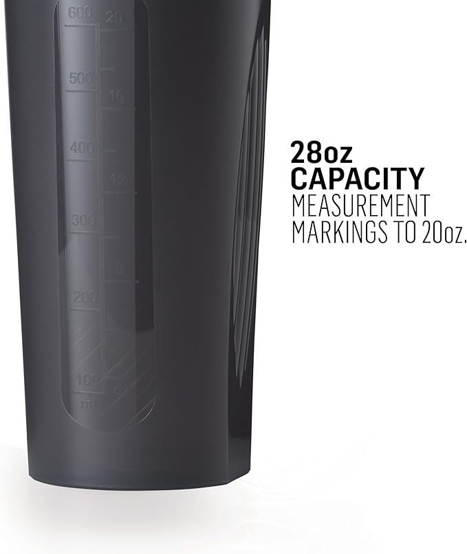 BlenderBottle Classic Shaker Bottle Perfect for Protein Shakes and Pre Workout, 28-Ounce (2 Pack), Pebble Grey