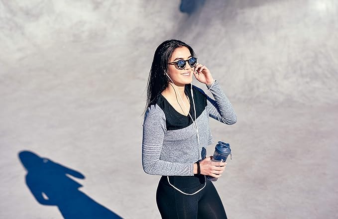 Smartshake SLIM, 17 oz Shaker Cup, Black (Packaging May Vary)