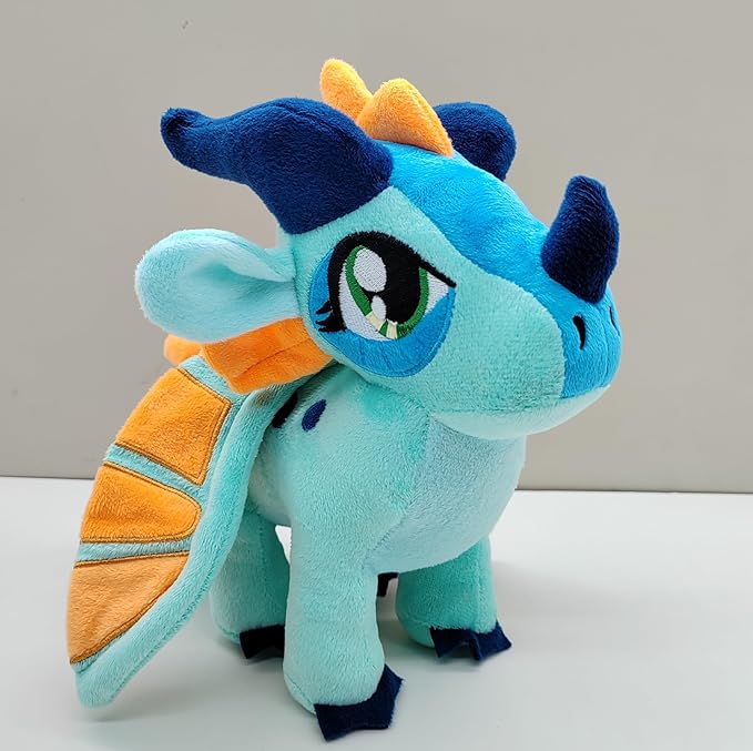 Wings of Fire Dragon Plush Toy Rainwing Dragon Stuffed Animals Pterosaur Plush Flying Dragon Pillow Plushies Gifts for Fans Kids Boys Girls