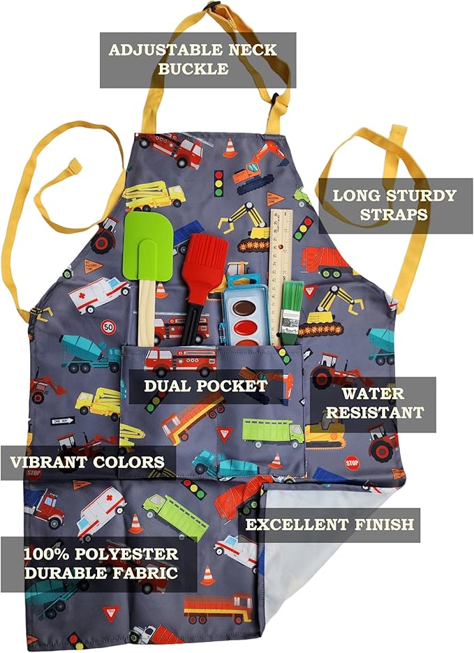 Kids Apron - cooking, gardening, artist, painting, cleaning, baking, pottery, chef, kitchen - gift boys, girls