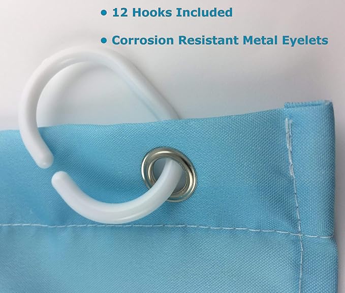 Palm Leaf Shower Curtain. Teal Palm Leaf Pattern will bring an Air of Tropical Beachyness to your Master, Guest, Beach House Bathroom.