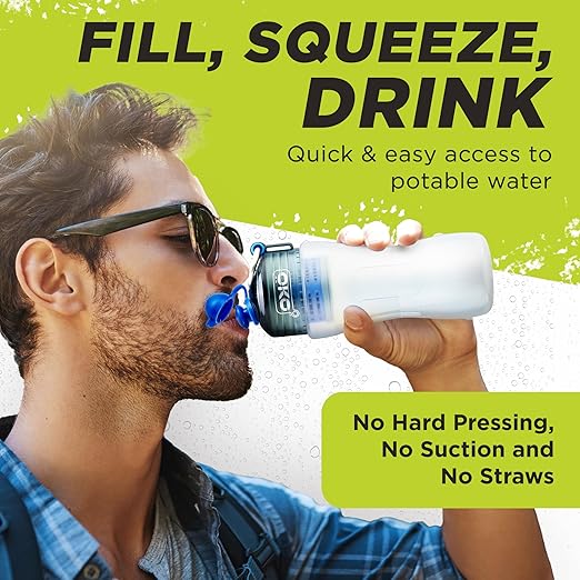 OKO. NASA Electro-adsorption Filtration Technology for Travel, Outdoors or Everyday use (500ML, Arctic)