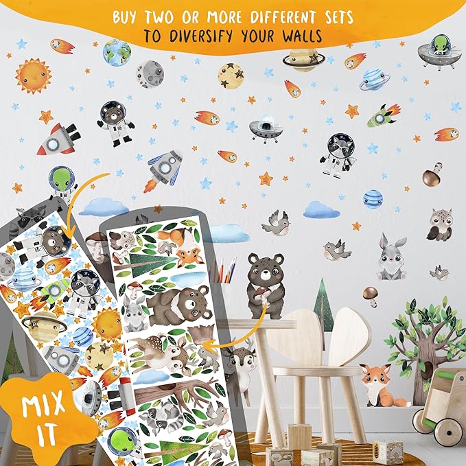 Car Wall Decals for Kids by Lipastick - Transports Wall Stickers Peel and Stick Truck Stickers – Construction Cars Wall Decals - Large Tractor Excavator City Nursery Playroom Décor S Size