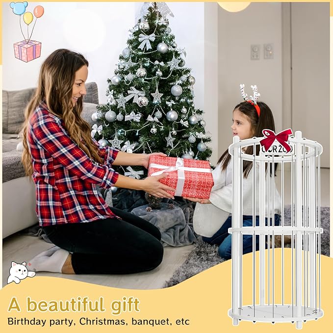 Wood Stuffed Animal Zoo Storage Cage, Extra Large Stuffed Animals Storage Bin Display, for Kids Room, Playroom, Plushies, Stuffy, Plush Toy, Stuff Animal Jail Basket, Toys Organizer Holder