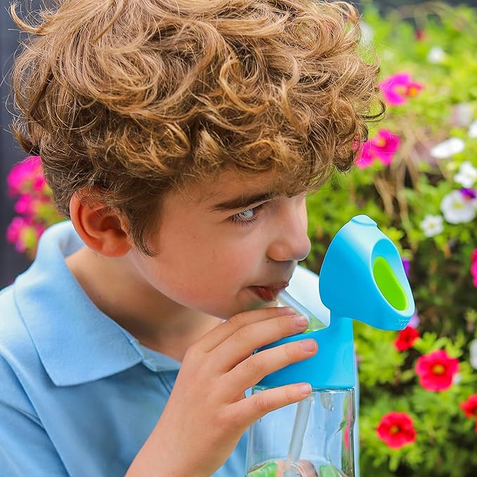 b.box 20oz Tritan Straw Bottle: Large Kids Water Bottle with Flip Straw for School, Daycare. Spill Proof, Leak Proof, Dishwasher Safe, BPA Free (Passion Splash, 20 oz)