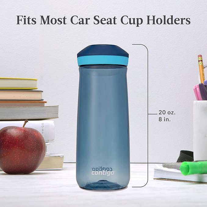 Contigo Micah Water Bottle, 20 oz, Blueberry/Blue Raspberry