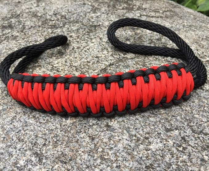 Handmade Paracord Handle for Yeti/Rtic/Ozark Trail Rambler 30 Oz Tumbler. Red/Black
