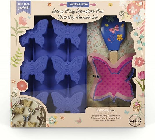 Spring Fling Butterfly 3-piece Real Baking Set with Recipes