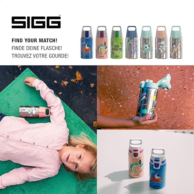 SIGG - Stainless Steel Kids Bottle - Shield One - Suitable For Carbonated Beverages - 17 Oz