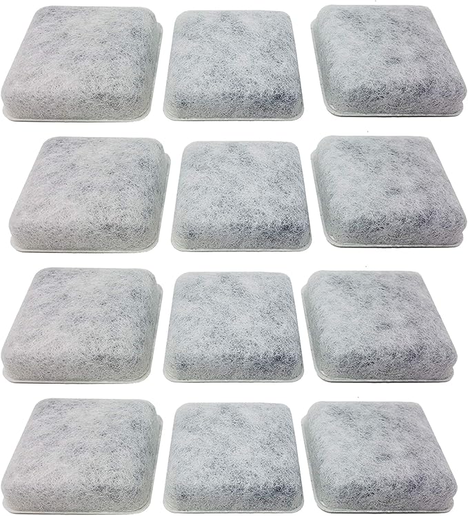 GoldTone Brand Charcoal Water Filter Replacement Compatible with PETMATE Replendish & Mason Pet Fountains (12 Pack) (12 Water Filters) (12 Water Filters + Descaler)