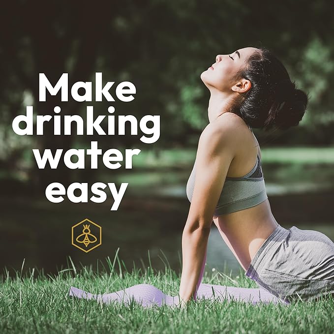 Biddlebee 24oz. BPA-Free Reusable Water Bottle with Wide-Mouth Chug Cap & Carry Handle | Perfect for Travel, Gym, School & Work | Proudly Made in USA | Cupholder Friendly, Fits in Backpack Pockets