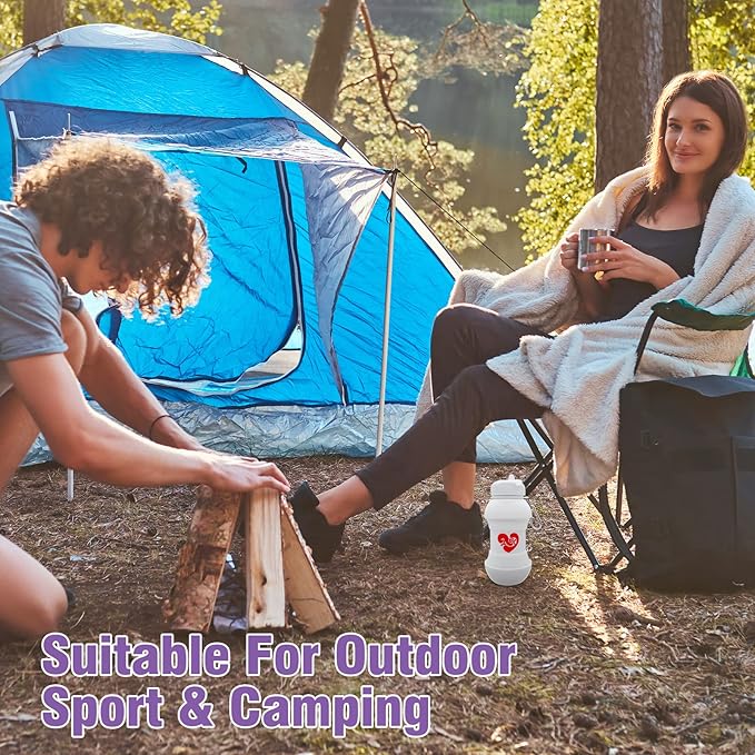 TOTU 20oz Water Bottle BPA Free, for Travel, Sports, Gym, Camping, Hiking, All Essentials