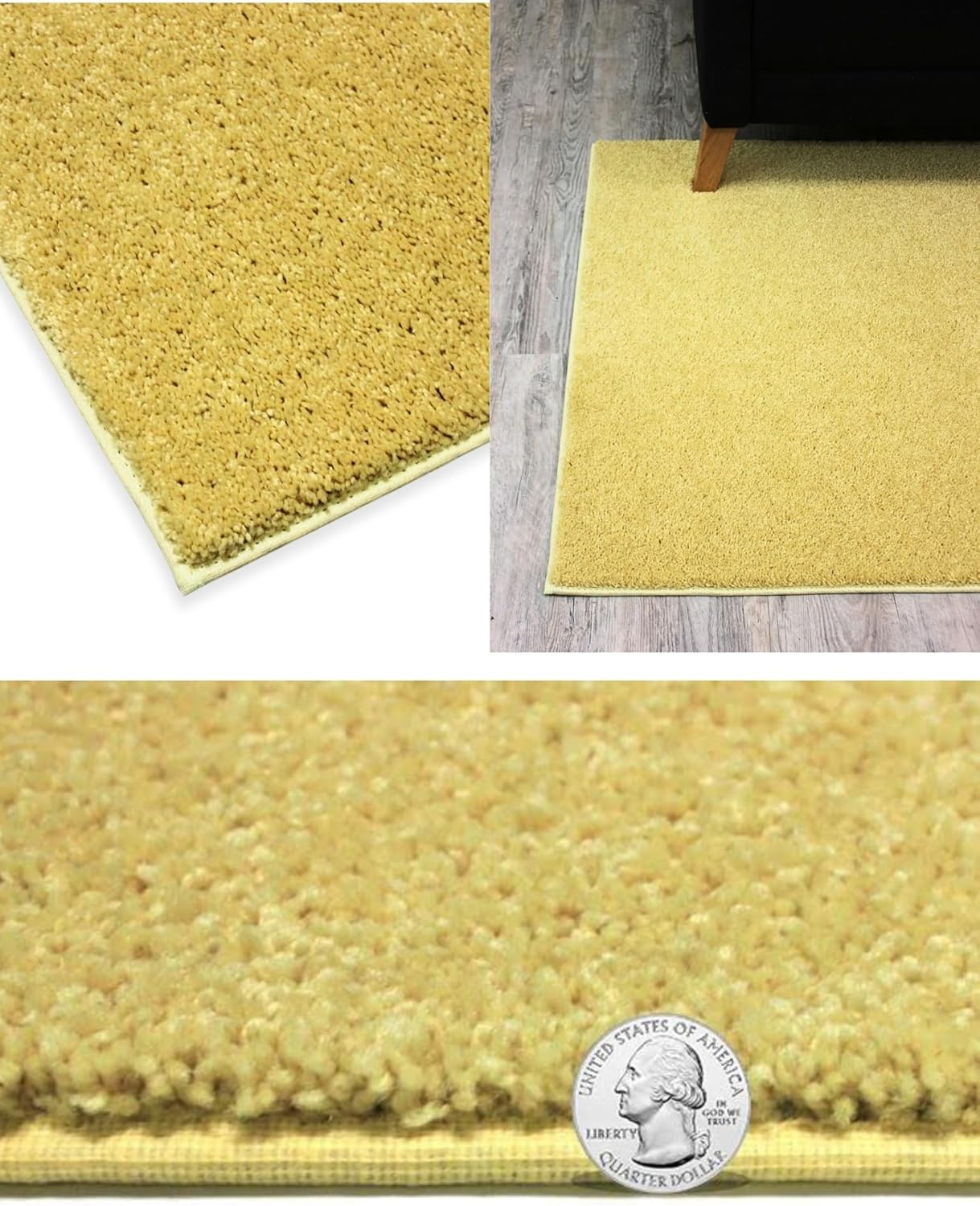 KOECKRITZ Soft and Colorful Kids Classroom Area Rugs (Passes Flammability Pill Test) Many Sizes and Bright Colors to Select from (10' x 14', Lemon)