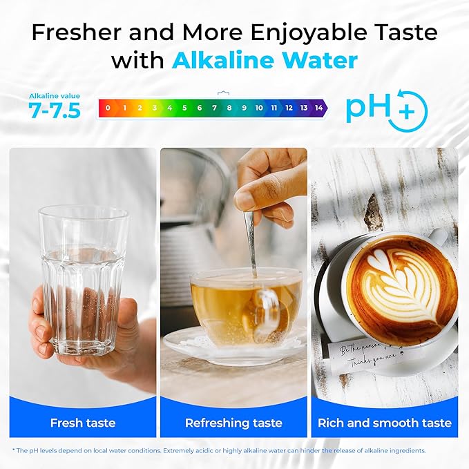 Waterdrop RF10-ALK Replacement Filter Cartridge for 10UB-ALK Alkaline Under Sink Water Filter, 6-12 months