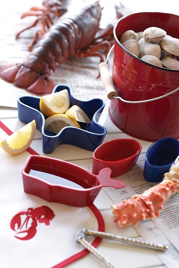 Red Serving Pail Ice Bucket, 7.25 x 7.25 x 6 inches