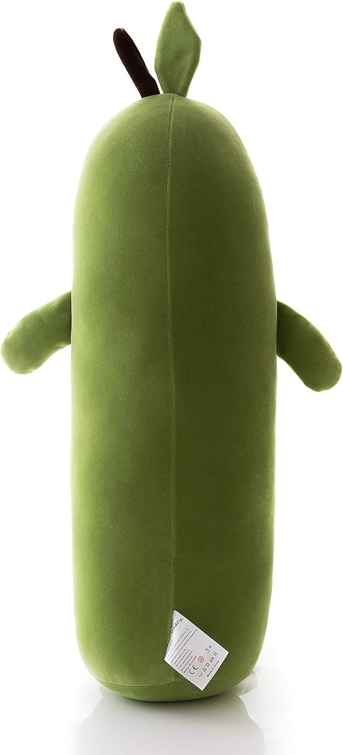 Niuniu Daddy 25.6 inch Stuffed Animal Avocado Pillow Plush Toys Soft Kawaii Food Shaped Fruit Series Hugging/Body Pillow for Kids