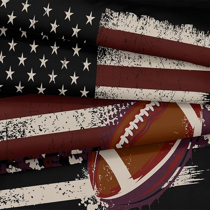 Bedbay Flag Camo Comforter Set King Camouflage Bedding American Flag Comforter Set King Vintage Camo Football Bedding Teen Boys Military Army Comforter 4 Pcs Rugby Ball Games Sports Theme Duvet Set