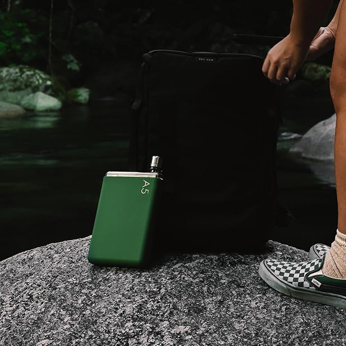 memobottle A5 Silicone Sleeves | Protect & Preserve With Colorful Personality | Dust Free Coating - Moss Green (Sleeve Only)