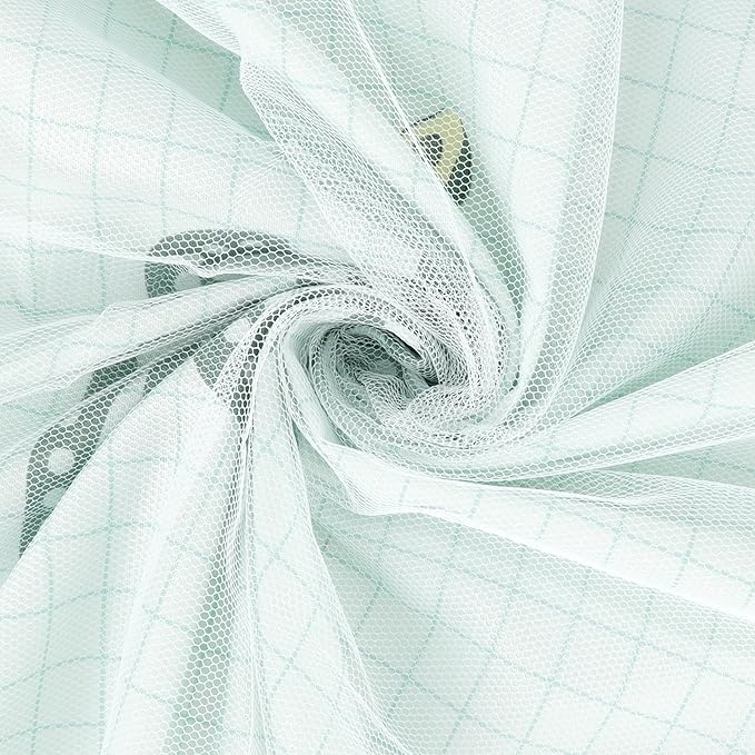 Hoce Bunk Bed Curtain Gauze Bunk Bed Curtains Drapes with Lace Privacy Dorm Bed Canopy for Bottom Twin