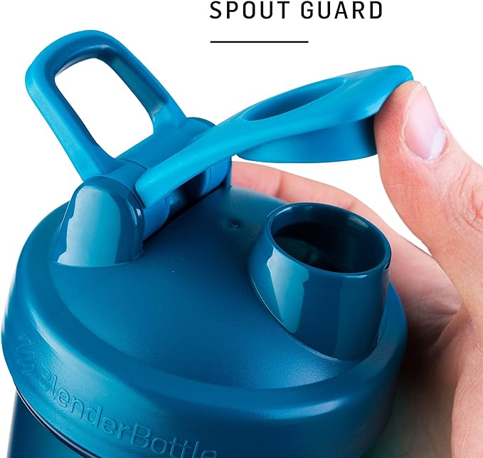 BlenderBottle Classic V2 Shaker Bottle Perfect for Protein Shakes and Pre Workout, 28-Ounce, Pebble Grey