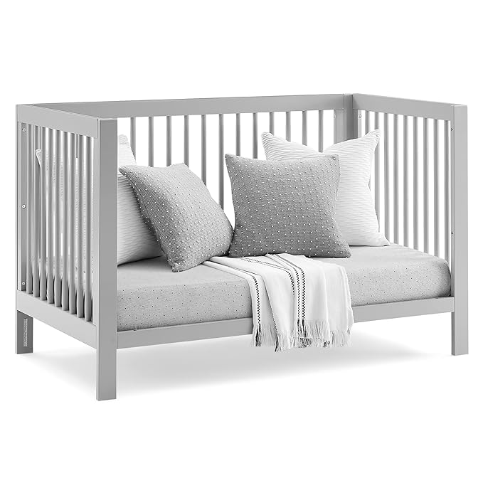 GAP babyGap Charlie 6-in-1 Convertible Crib - Greenguard Gold Certified, Grey