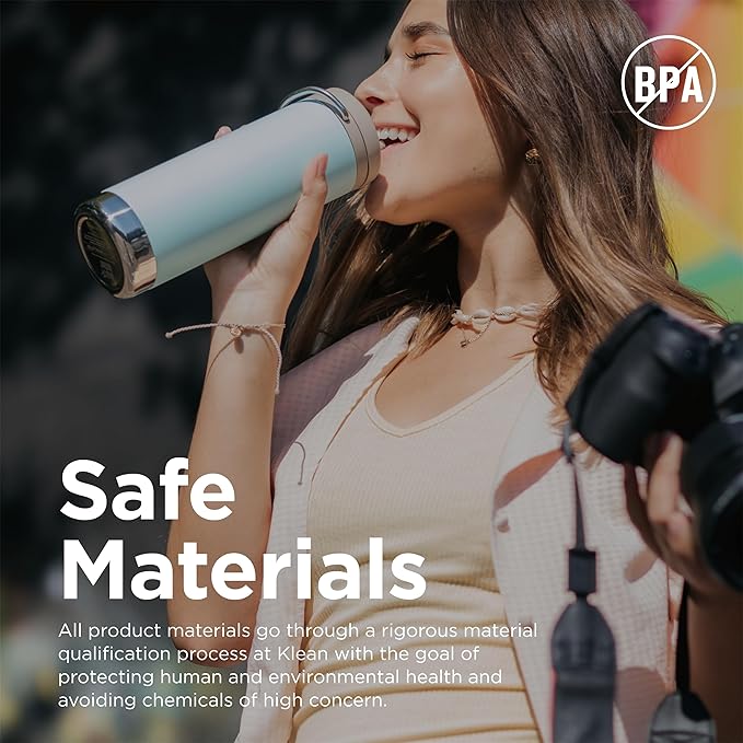 Klean Kanteen TK Wide 16 Oz Twist Top Blue Tint