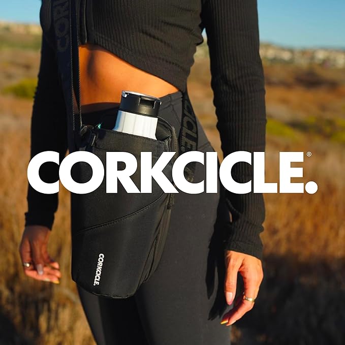 Corkcicle x Disney Stitch Crossbody Water Bottle Sling Bag, Fits 16 oz to 40 oz Tumbler – Water Bottle Holder with Strap and Padded Interior Securely Holds Bottle, Cards, Phone, Keys, and More