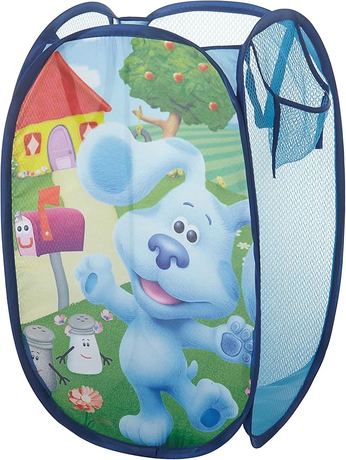 Idea Nuova Nickelodeon Blues Clues Pop Up Hamper with Durable Carry Handles, 21" H x 13.5" W X 13.5" L