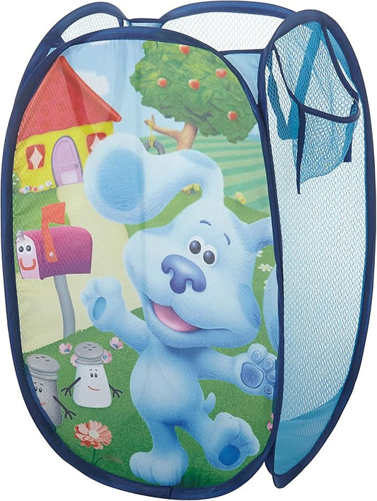 Idea Nuova Nickelodeon Blues Clues Pop Up Hamper with Durable Carry Handles, 21" H x 13.5" W X 13.5" L