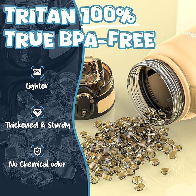 OLDLEY Kids Water Bottle for School, 17 oz (2 lids) BPA-Free Reusable Leak-proof Durable Tritan Plastic Water Bottles with Straw & Chug Lids, Anti-dust Spout Cover (Nectarine)