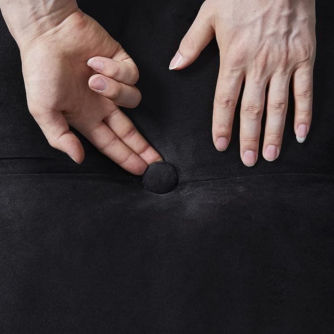 Wedge Pillow Headboard - Bed Wedge Pillow for Headboard - Large & Versatile Triangle Cushion Reading Support Pillow, King - 76", Black