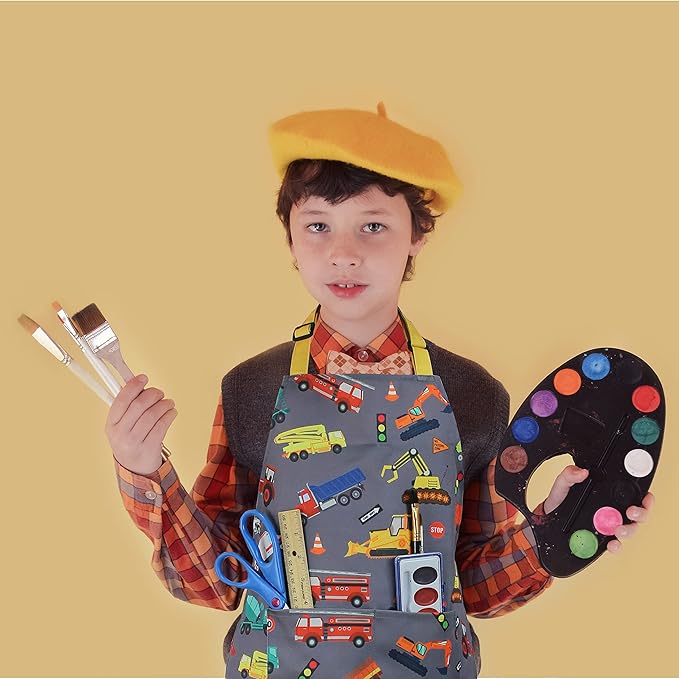 Kids Apron - cooking, gardening, artist, painting, cleaning, baking, pottery, chef, kitchen - gift boys, girls