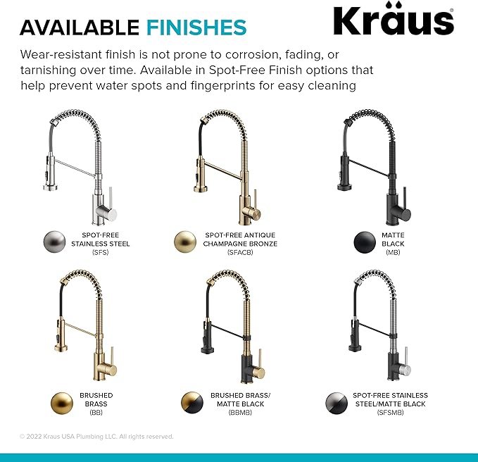 KRAUS Bolden Touchless Sensor Commercial Style Pull-Down Single Handle 18-Inch Kitchen Faucet in Brushed Brass, KSF-1610BB