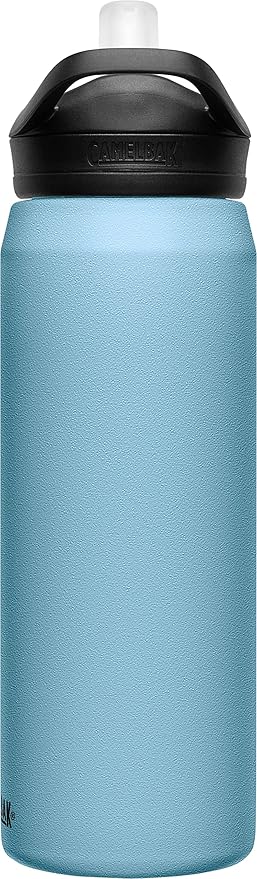 CamelBak eddy+ Water Bottle with Straw 25oz - Insulated Stainless Steel, Dusk Blue