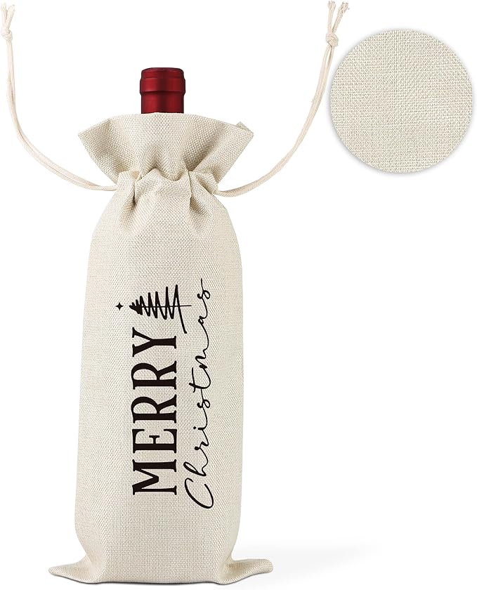Christmas Wine Gift Bags,Pairs Well With Christmas,Christmas Wine Bags,Wine Gift Bag,Christmas Drawstring Wine Bag,Christmas Party Favors,Holiday Party Favors,1 Drawstring Gift Wine Bag,Q35