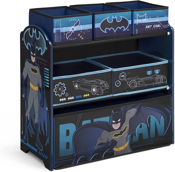 Delta Children Design & Store 6 Bin Toy Storage Organizer, Batman