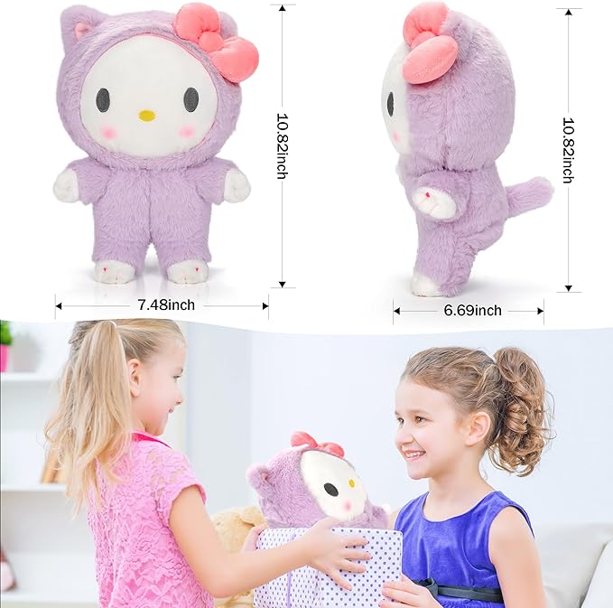Cute Plushie Plush Toys - Soft Cat Soft Plush Pillow, Cute Plush Toy for Kids Girls Fans, Soft Animal Figure Kids Gifts and Birthday Gifts