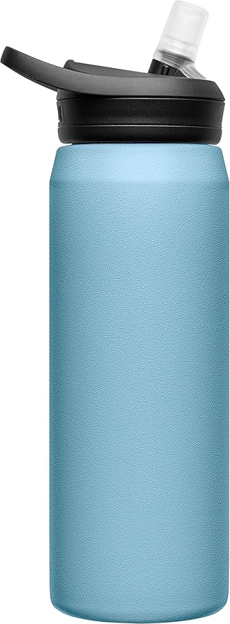CamelBak eddy+ Water Bottle with Straw 25oz - Insulated Stainless Steel, Dusk Blue