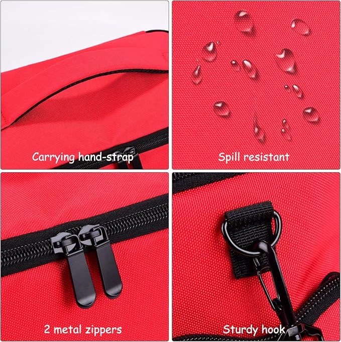 DDgro Toniebox Carrying Case - Convenient and Protective Travel Bag for Tonie box Audio Player Starter Set and Accessories (Red, Large)