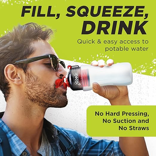 OKO NASA Electro-Adsorption Filtration Technology Water Purification Unit, 500ML, Charcoal