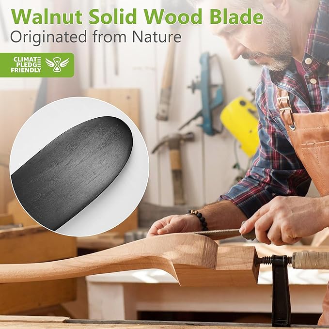 Ceiling Fans with Lights, 60 Inch Solid Wood Black Ceiling Fans with Lights and Remote Control for Outdoor Ceiling Fan with Light Propeller for Porch Farmhouse, DC ETL Listed, Matte Black