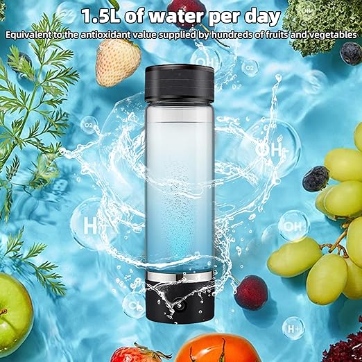 Hydrogen Water Bottle, Hydrogenated Water Generator, Hydrohealth Water Bottle, Ionized Water Maker Bottle