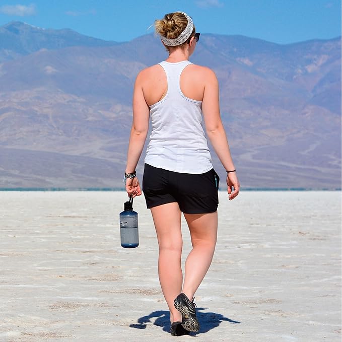 Nalgene Sustain Tritan BPA-Free Water Bottle Made with Material Derived from 50% Plastic Waste, 32 OZ, Narrow Mouth,Grey