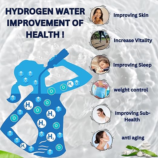 BGERA 2024 New Hydrogen Water Bottle Generator Portable Hydrogen Water Bottle 1000ML, 5 Minute Rapid Electrolysis of Household.